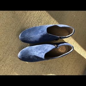Blue Vince Camuto wedge boots